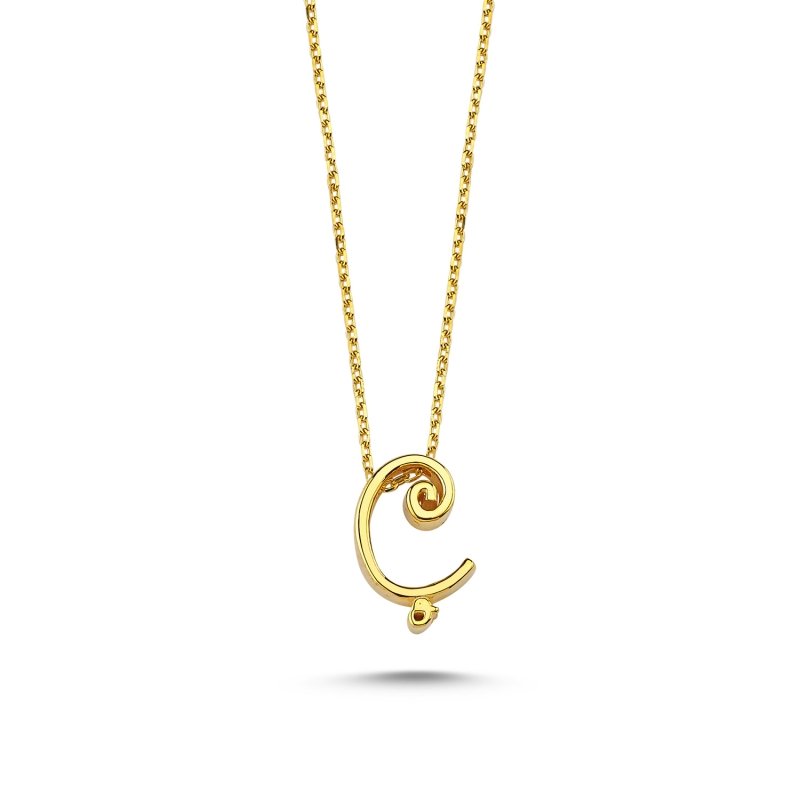 -Ç-%20Initial%20Necklace-Gold%20Plated