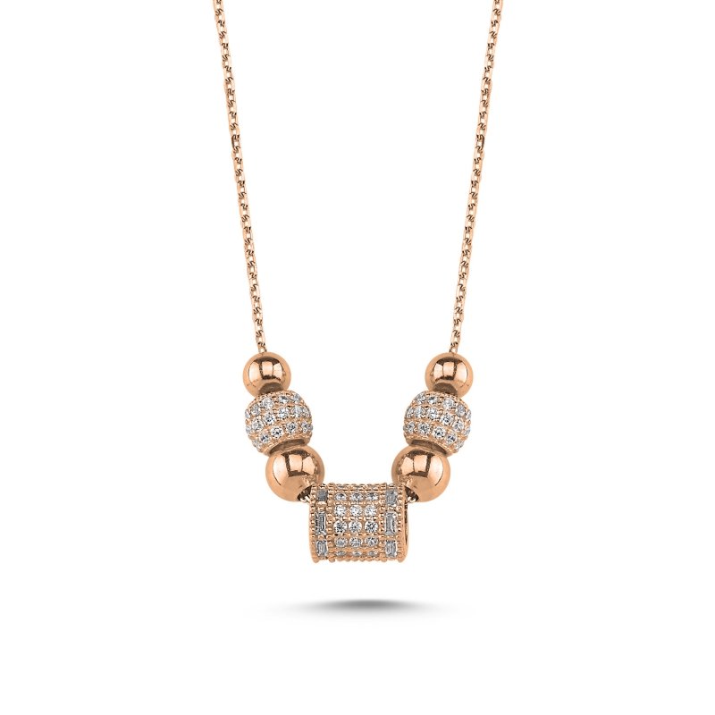 CZ%20Charm%20Necklace-Rose%20Gold%20Plated