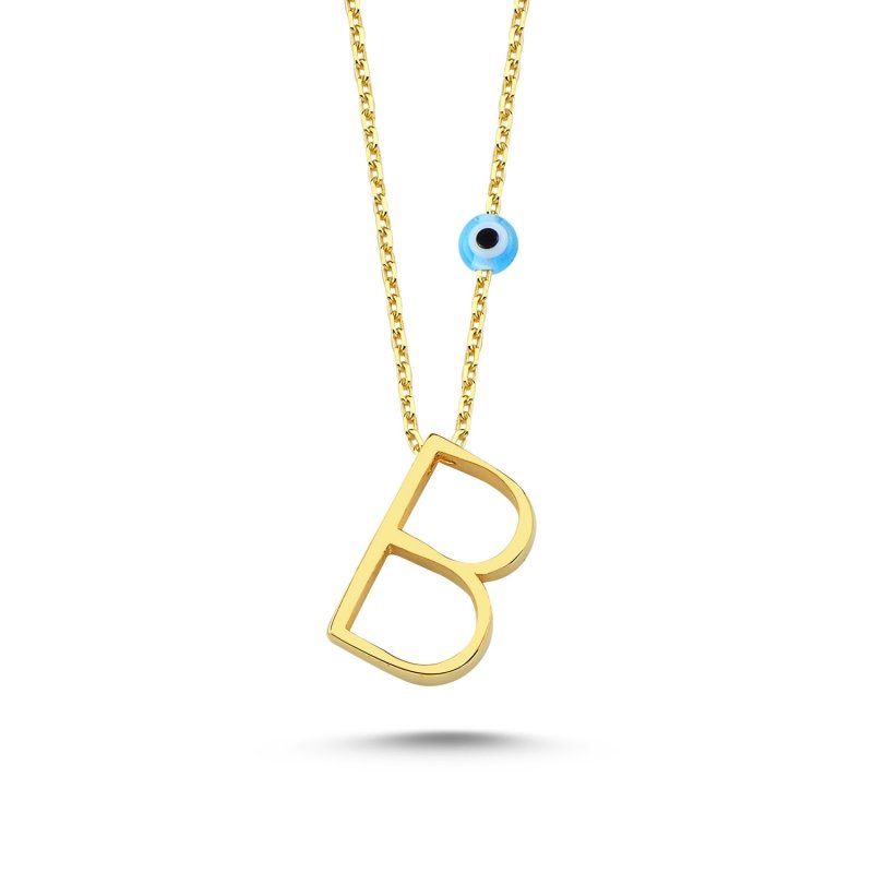 -B-%20Initial%20Necklace-Gold%20Plated