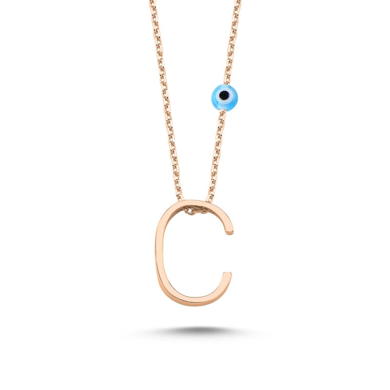 -C-%20Initial%20Necklace-Rose%20Gold%20Plated