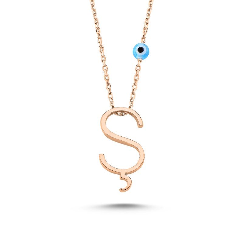 -Ş-%20Initial%20Necklace-Rose%20Gold%20Plated