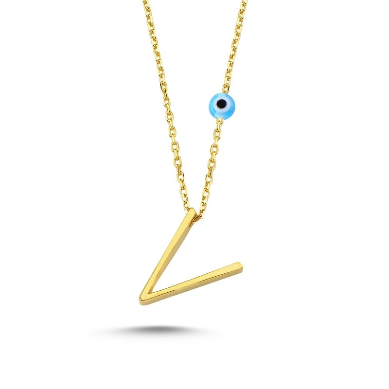 -V-%20Initial%20Necklace-Gold%20Plated