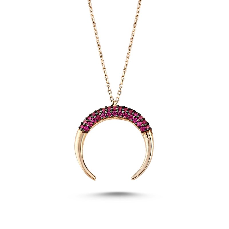 Double%20Horn%20Necklace%20with%20Pink%20CZ