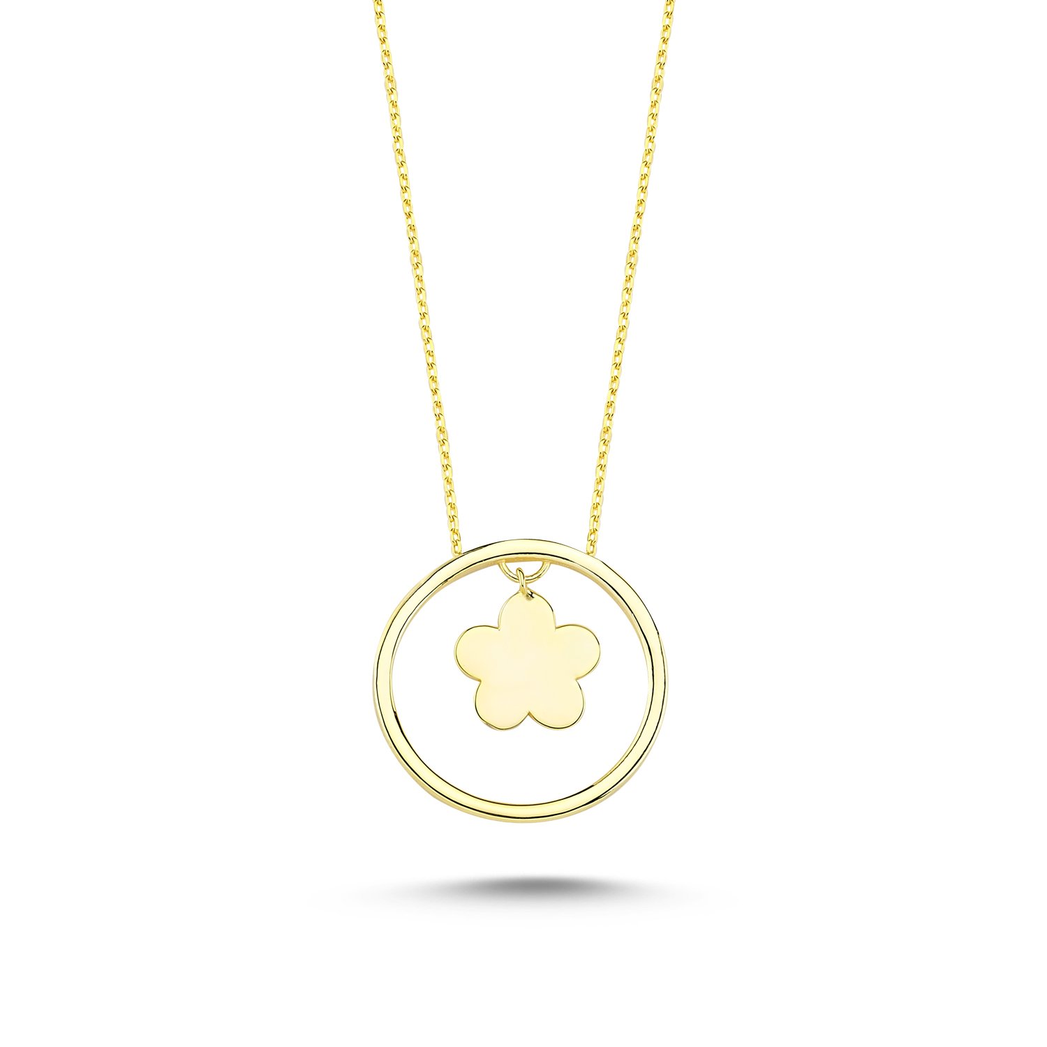 Stoneless%20Daisy%20Necklace-Altın%20kaplama