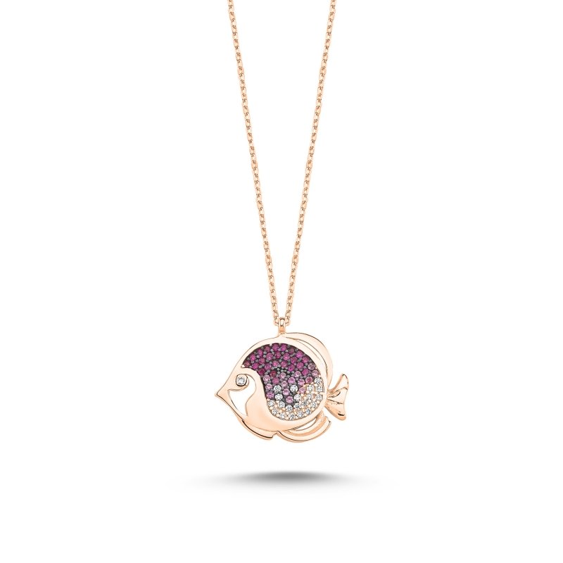 Shades%20of%20Pink%20CZ%20Fish%20Necklace