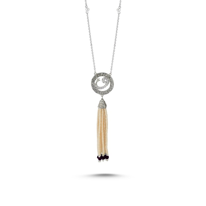 Waw%20CZ%20Necklace%20with%20Mallorca%20Pearl%20and%20Amethyst%20Tassel