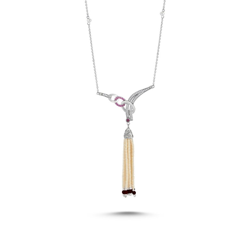 CZ%20Necklace%20with%20Mallorca%20Pearl%20and%20Amethyst%20Tassel