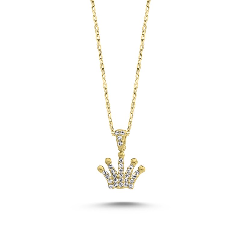 Crown%20CZ%20Necklace-Gold%20Plated