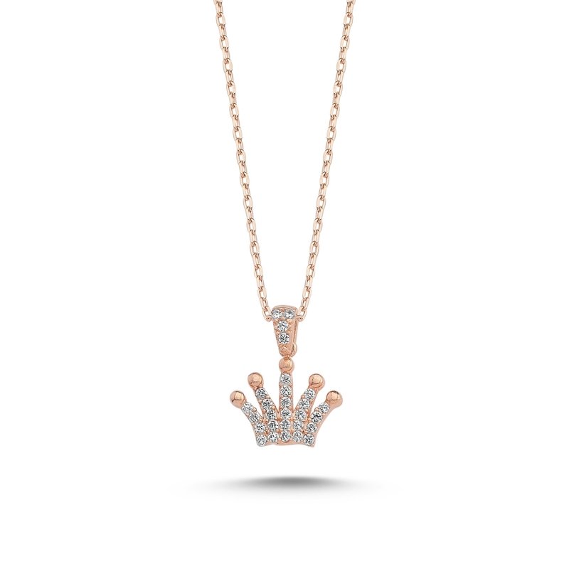 Crown%20CZ%20Necklace-Rose%20Gold%20Plated