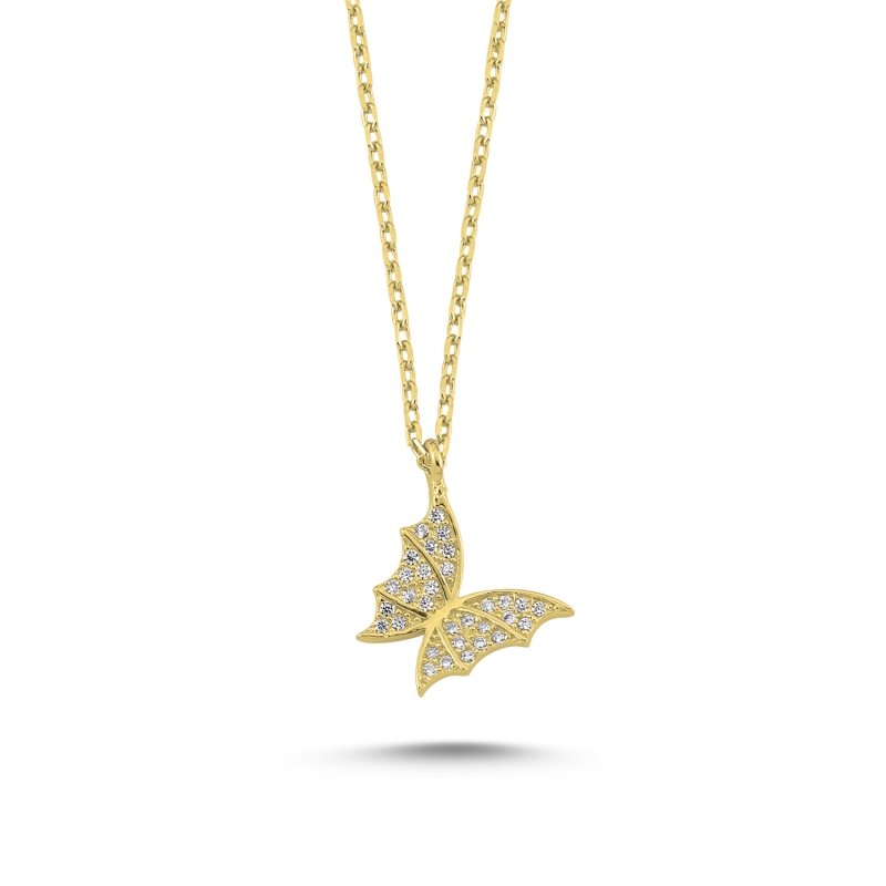 CZ%20Butterfly%20Necklace-Gold%20Plated