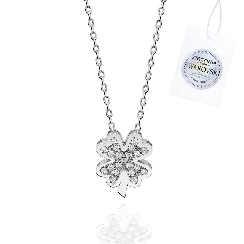 Swarovski%20Zirconia%20Clover%20Necklace