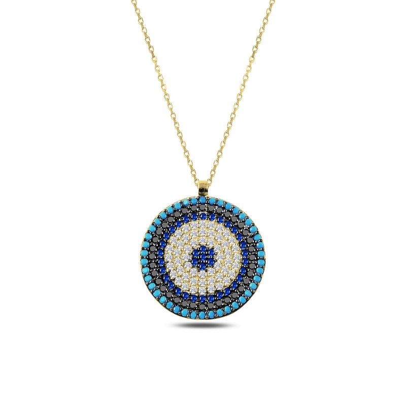 CZ%20Evil%20Eye%20Necklace-Gold%20Plated