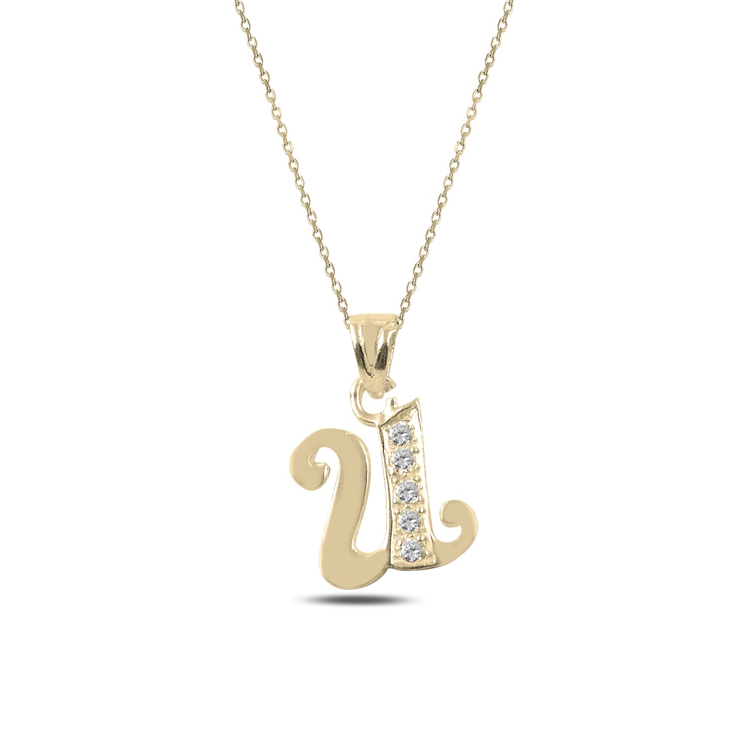 -U-%20Initial%20Necklace-Altın%20kaplama