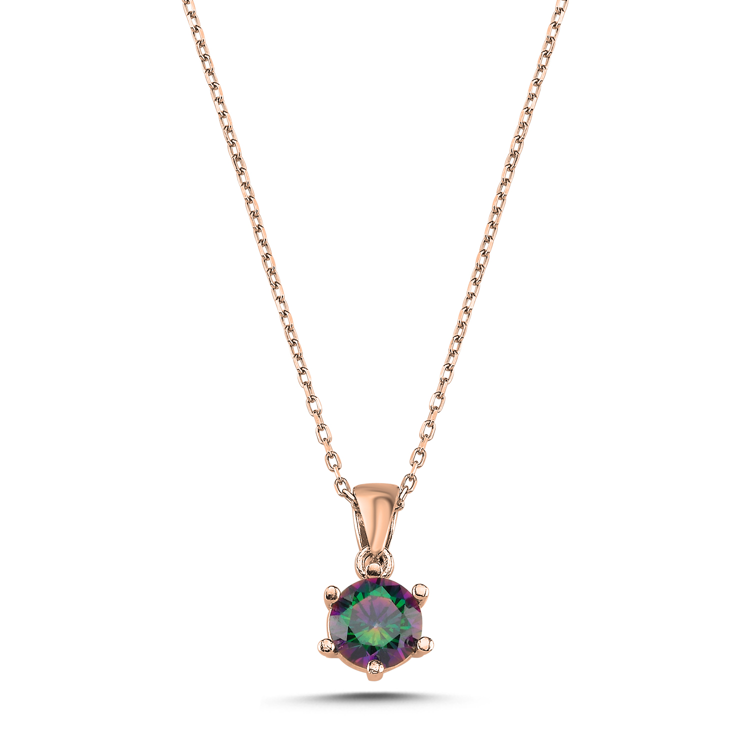 Mystic%20Topaz%20CZ%20Solitaire%20Necklace-Rose%20kaplama