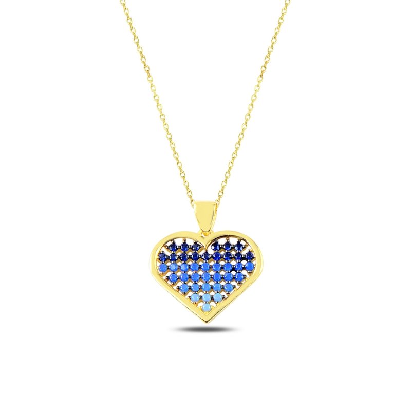 Heart%20in%20Circle%20Nano%20Shades%20of%20Blue%20Necklace-Gold%20Plated