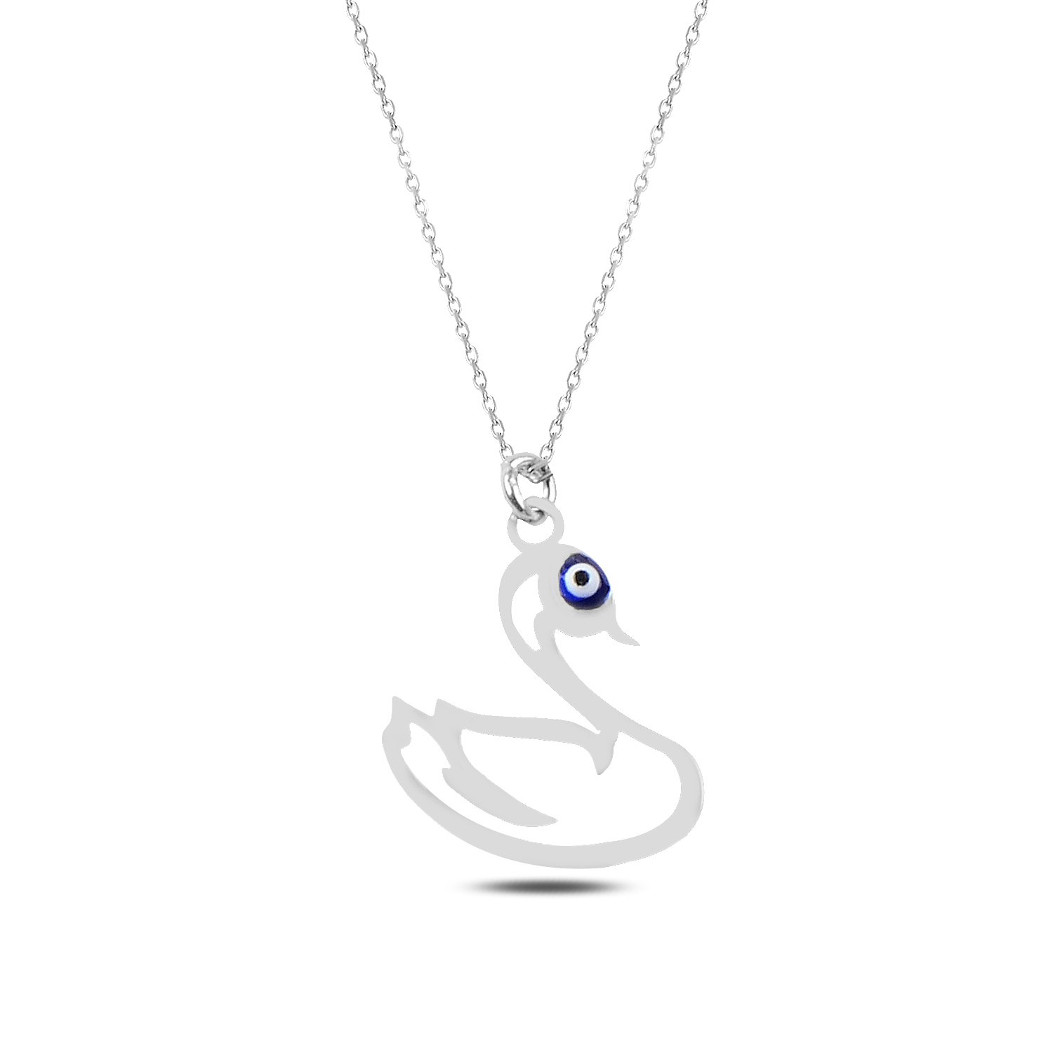 Swan%20Plain%20Necklace-Rodyum%20kaplama