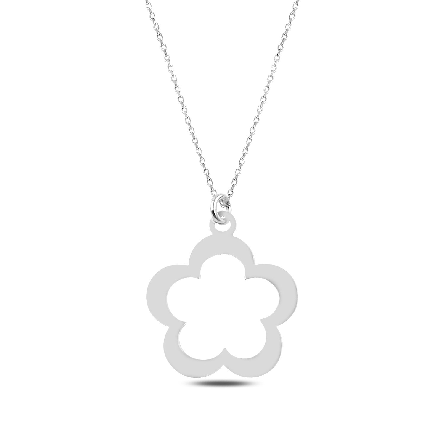 Daisy%20Plain%20Necklace-Rodyum%20kaplama