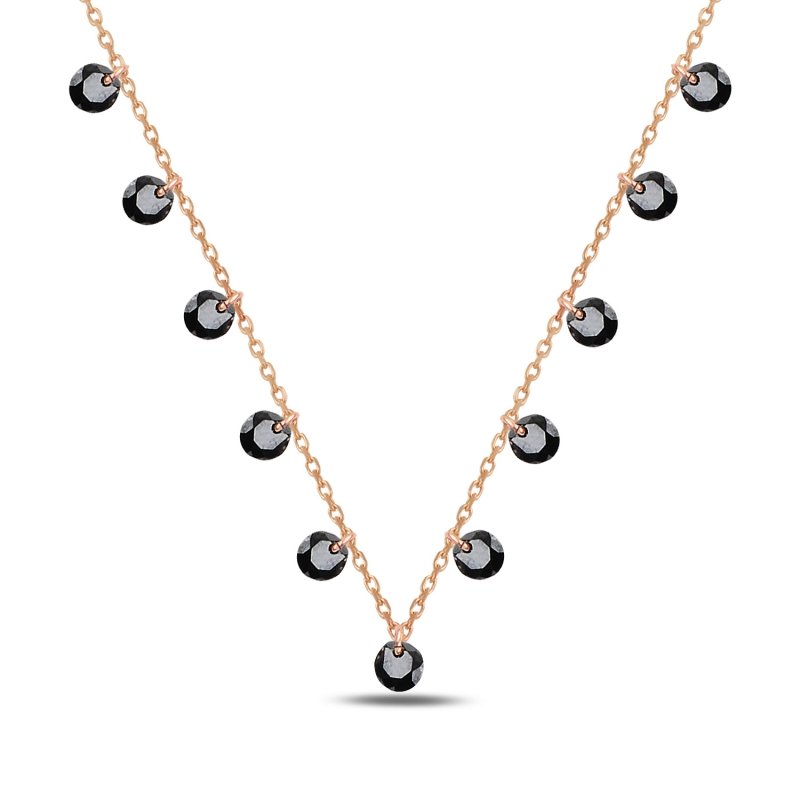 Round%20CZ%20Dangle%20Charm%20Necklace-Rose%20Gold%20Plated