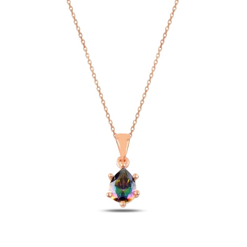 Mystic%20Topaz%20CZ%20Solitaire%20Necklace-Rose%20Gold%20Plated