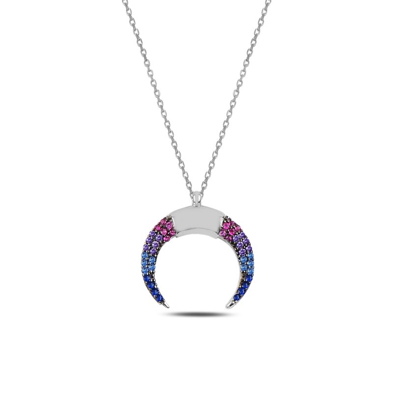 Double%20Horn%20Mix%20CZ%20Necklace