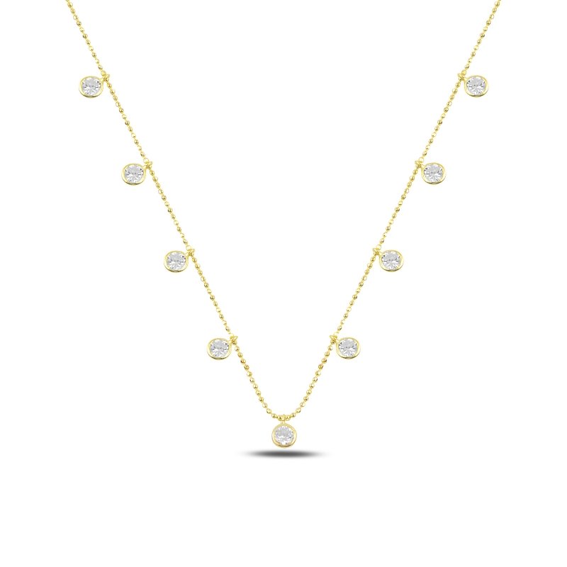 Round%20CZ%20Dangle%20Charm%20Necklace-Gold%20Plated