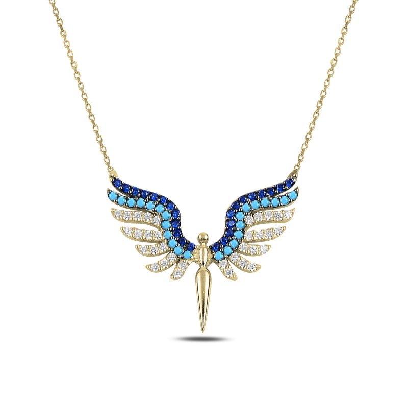 Colorful%20CZ%20Angel%20Necklace-Gold%20Plated