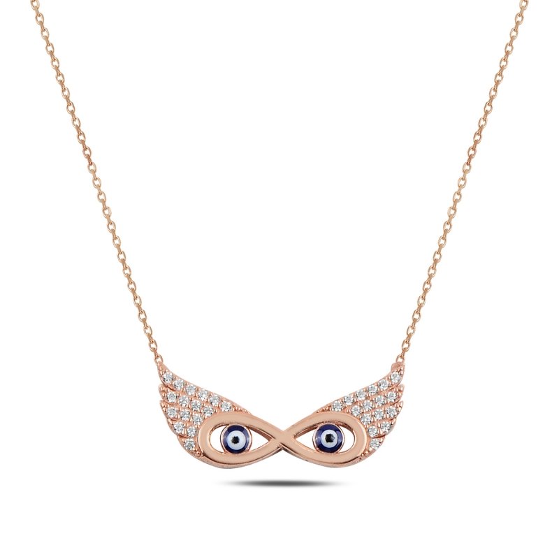 CZ%20Wings,%20Infinity%20&%20Evil%20Eye%20Necklace-Rose%20Gold%20Plated