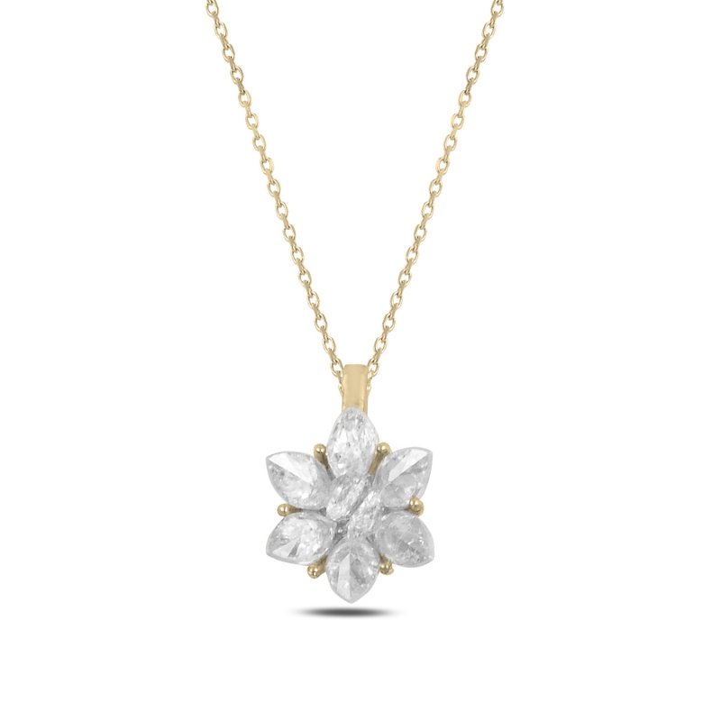 Lotus%20Flower%20CZ%20Necklace-Gold%20Plated