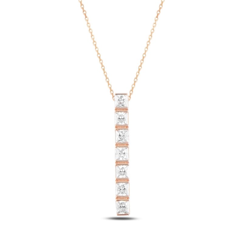 Stick%20CZ%20Necklace-Rose%20Gold%20Plated