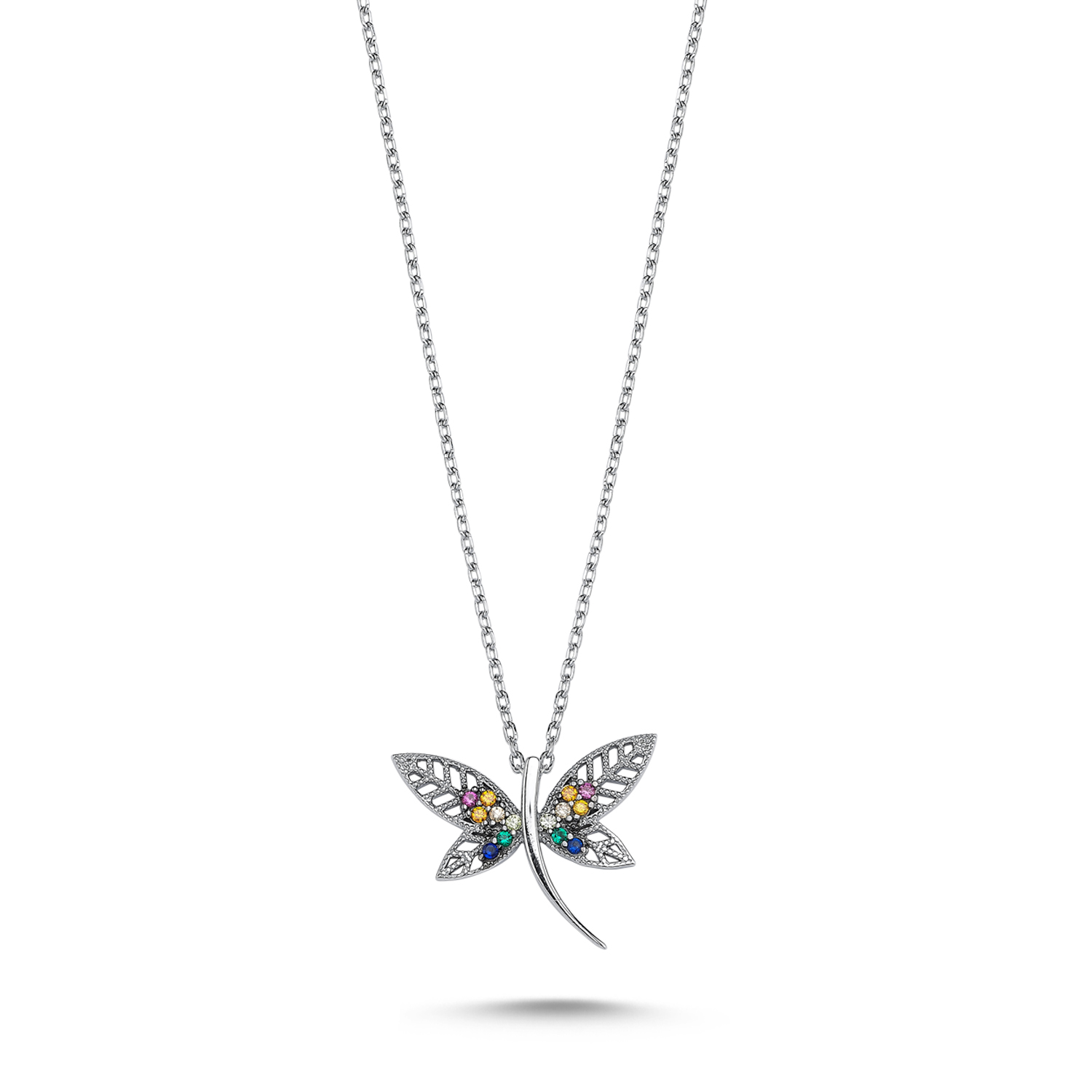 Dragonfly%20Colorful%20CZ%20Necklace