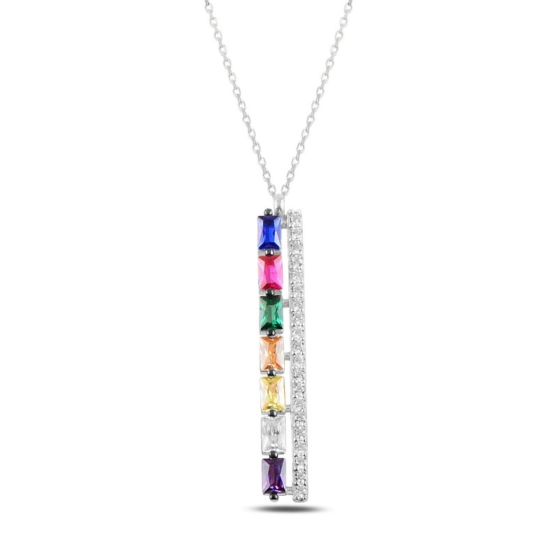 Stick%20Colorful%20Baguette%20CZ%20Necklace