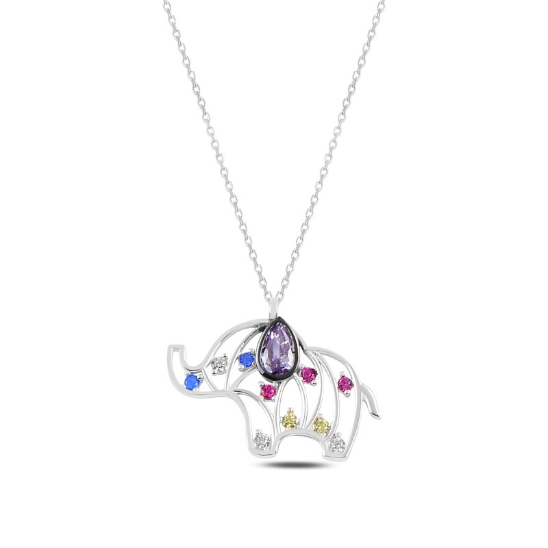 Elephant%20Colorful%20CZ%20Necklace