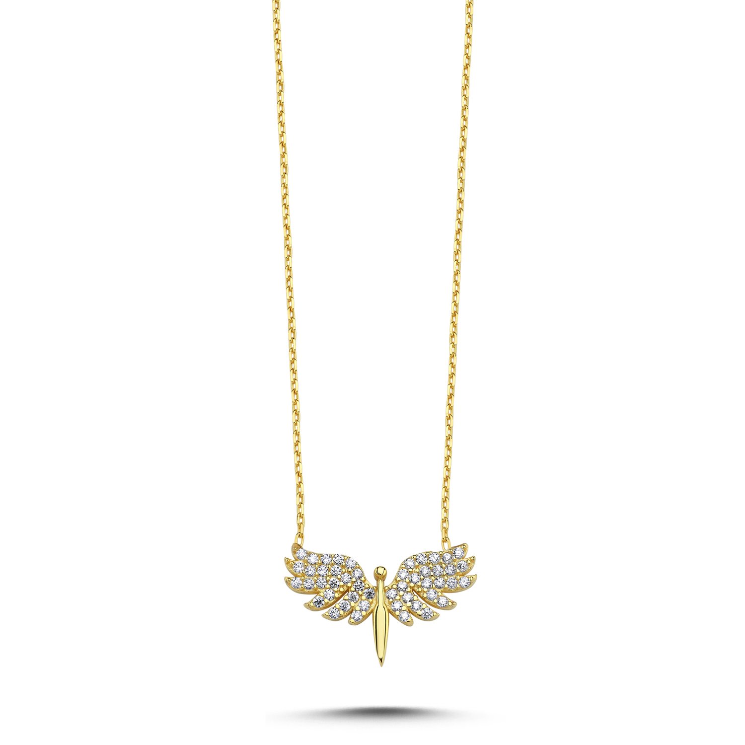 Angel%20CZ%20Necklace-Altın%20kaplama