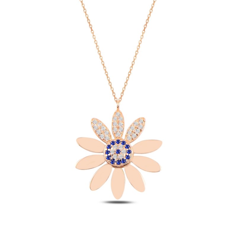 Daisy%20&%20Evil%20Eye%20CZ%20Necklace-Rose%20kaplama