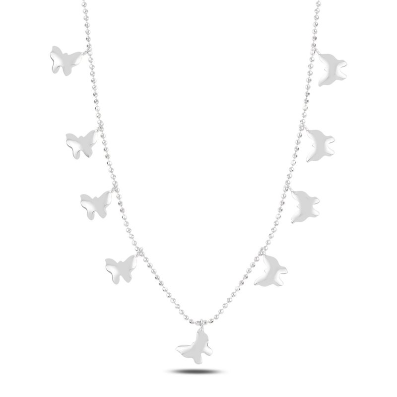 Butterfly%20Dangle%20Charm%20Necklace-Rodyum%20kaplama