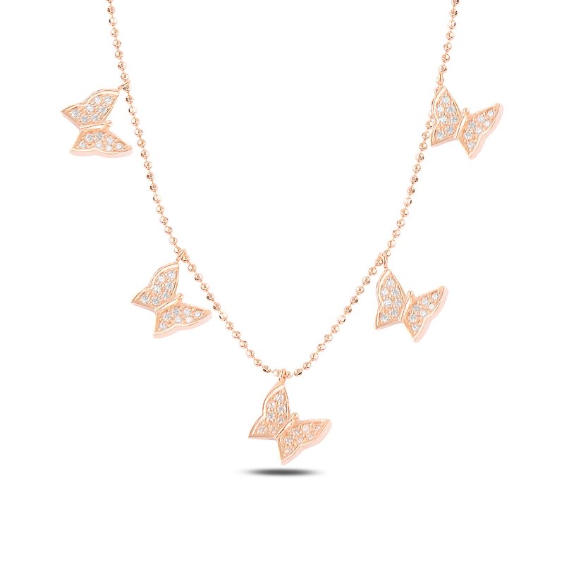 Butterfly%20CZ%20Dangle%20Charm%20Necklace-Rose%20Gold%20Plated