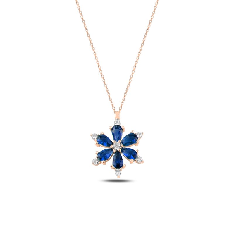 Lotus%20Flower%20Sapphire%20CZ%20Necklace