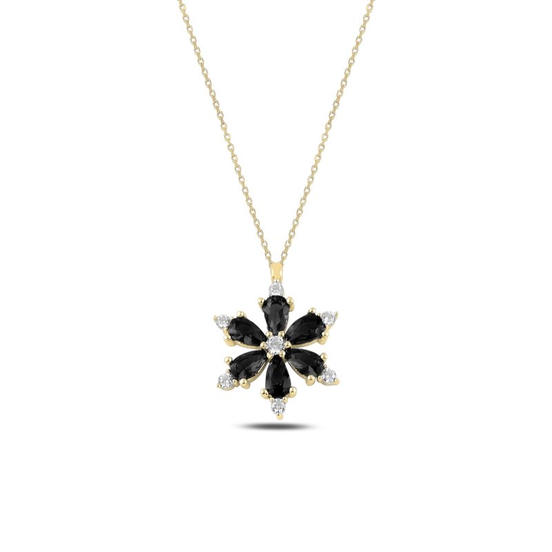 Lotus%20Flower%20Black%20CZ%20Necklace