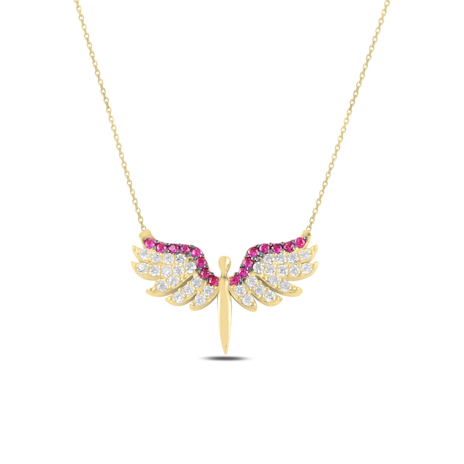 Angel%20CZ%20Necklace-Altın%20kaplama