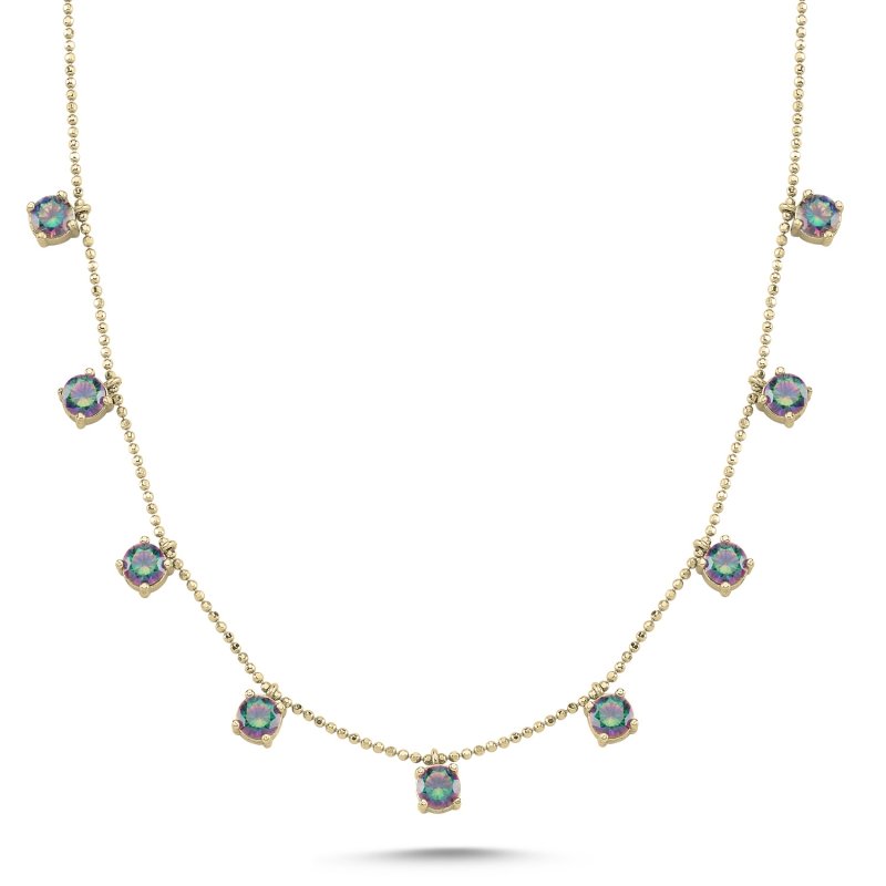 Mystic%20Topaz%20CZ%20Dangle%20Charm%20Necklace-Gold%20Plated