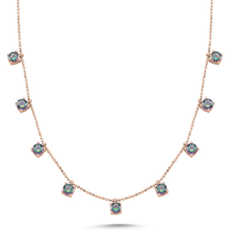 Mystic%20Topaz%20CZ%20Dangle%20Charm%20Necklace-Rose%20Gold%20Plated