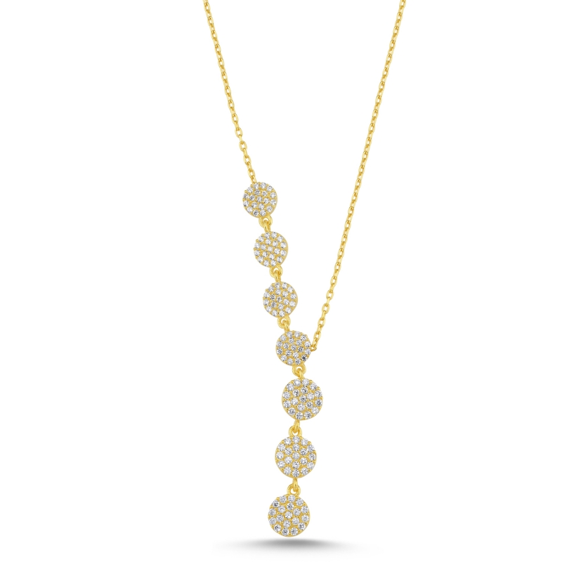 Round%20CZ%20Dangle%20Y%20Necklace-Gold%20Plated