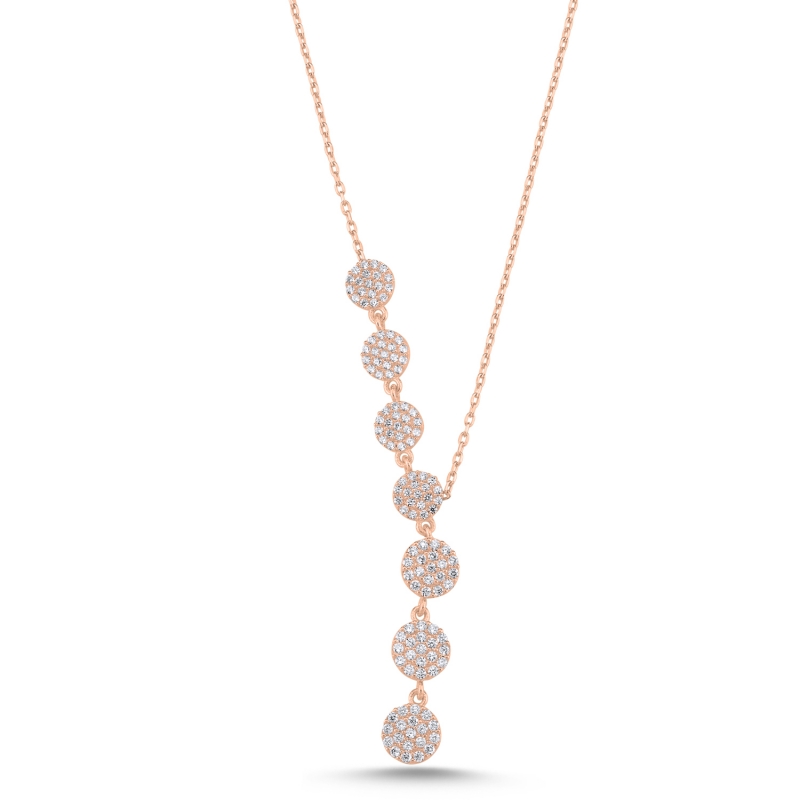 Round%20CZ%20Dangle%20Y%20Necklace-Rose%20Gold%20Plated