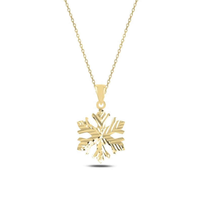 Snowflake%20Necklace-Gold%20Plated