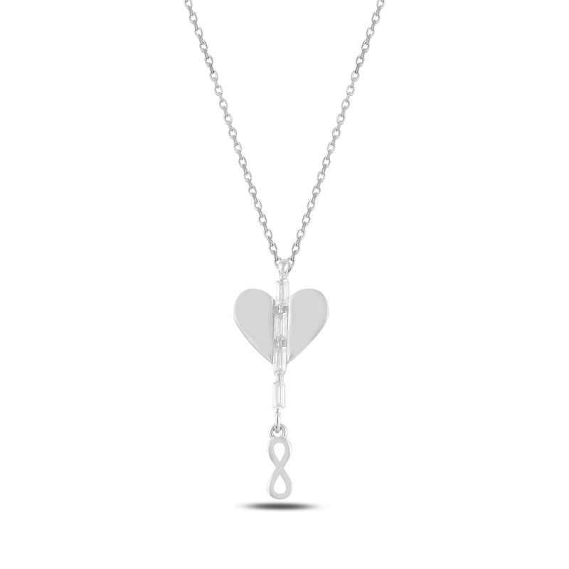 Heart%20&%20Dangle%20Infinity%20Baguette%20CZ%20Necklace