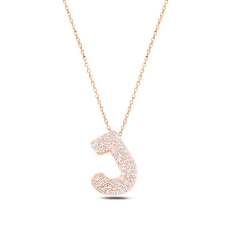 -J-%20Initial%20CZ%20Necklace-Rose%20Gold%20Plated