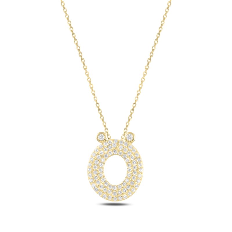 -Ö-%20Initial%20CZ%20Necklace-Gold%20Plated