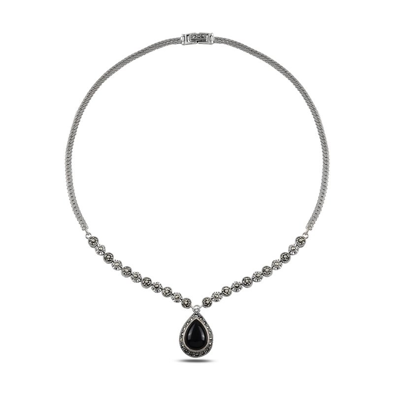 Marcasite%20&%20Onyx%20Necklace