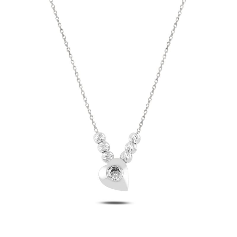 Heart%20&%20Diamond%20Cut%20Ball%20CZ%20Solitaire%20Necklace