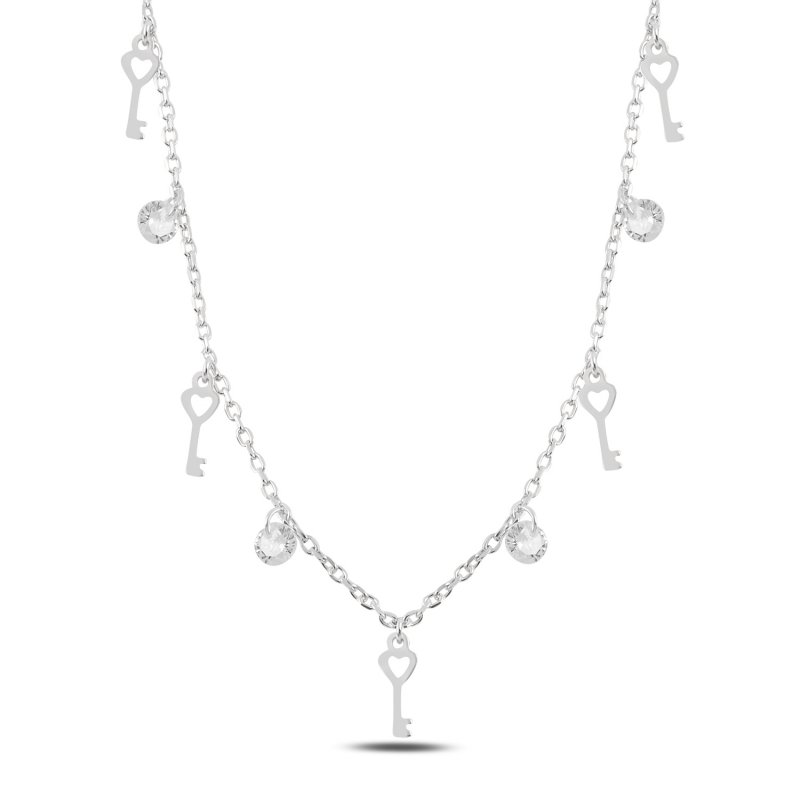 Dangle%20Key%20&%20CZ%20Charm%20Necklace